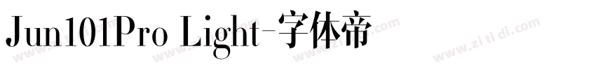 Jun101Pro Light字体转换
